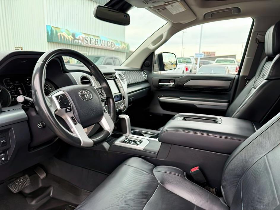 2018 BLACK /LEATHER Toyota Tundra (5TFAY5F14JX) with an I-FORCE 57L V-8 DOHC engine, Automatic transmission, located at 1175 N Woodruff Ave, Idaho Falls, ID, 83401, 43.506901, -111.999657 - At Timberline Auto, finding a great deal on your next vehicle is always easy! Our experienced sales staff's goal is to help find you the right vehicle at the right price! Our knowledgeable finance department has options for almost any credit score. We offer extended service contract options to prote- Photo#13