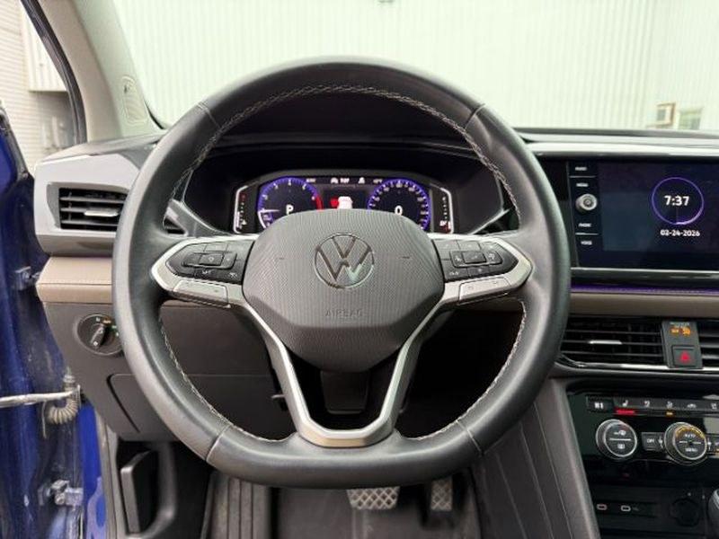 2022 Cornflower Blue /Gray/Black Volkswagen Taos SEL (3VV2X7B2XNM) with an 4 Cyl, 1.5L engine, 7-speed auto-shift manual transmission, located at 1175 N Woodruff Ave, Idaho Falls, ID, 83401, 43.506901, -111.999657 - <b>Vehicle Details</b><br>Looking for a stylish, capable SUV in Idaho Falls, ID? This pre-owned 2022 Volkswagen Taos SEL 4Motion delivers the comfort, technology, and confidence you want in a premium compact crossover. Equipped with AWD and a 4-cylinder, 1.5L gasoline engine, the Volkswagen Taos is- Photo#12