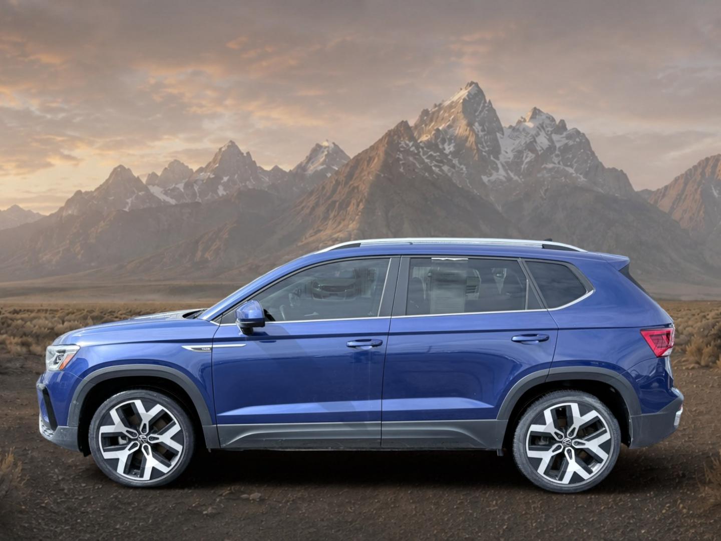 2022 Cornflower Blue /Gray/Black Volkswagen Taos SEL (3VV2X7B2XNM) with an 4 Cyl, 1.5L engine, 7-speed auto-shift manual transmission, located at 1175 N Woodruff Ave, Idaho Falls, ID, 83401, 43.506901, -111.999657 - <b>Vehicle Details</b><br>Looking for a stylish, capable SUV in Idaho Falls, ID? This pre-owned 2022 Volkswagen Taos SEL 4Motion delivers the comfort, technology, and confidence you want in a premium compact crossover. Equipped with AWD and a 4-cylinder, 1.5L gasoline engine, the Volkswagen Taos is- Photo#1