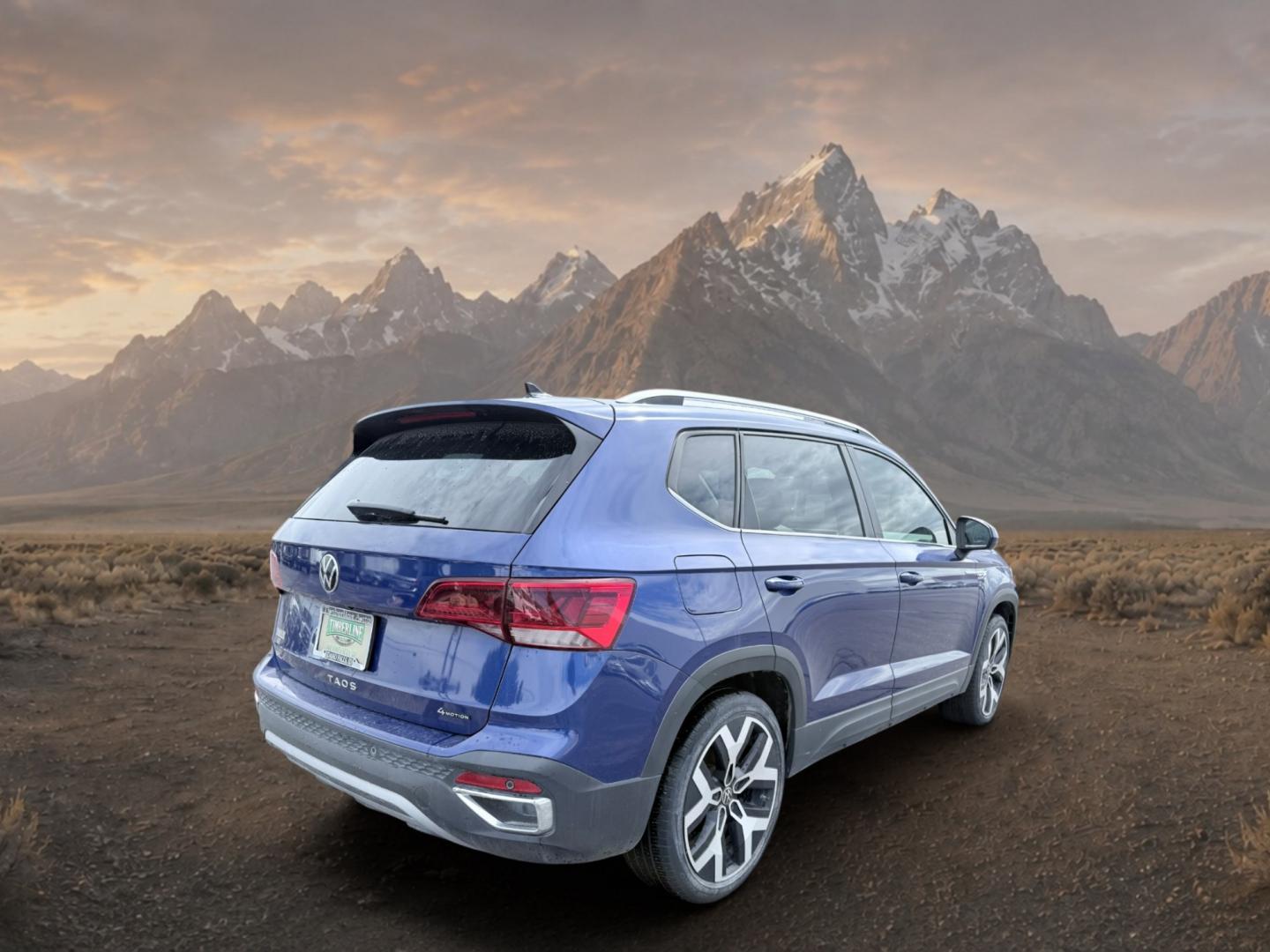 2022 Cornflower Blue /Gray/Black Volkswagen Taos SEL (3VV2X7B2XNM) with an 4 Cyl, 1.5L engine, 7-speed auto-shift manual transmission, located at 1175 N Woodruff Ave, Idaho Falls, ID, 83401, 43.506901, -111.999657 - <b>Vehicle Details</b><br>Looking for a stylish, capable SUV in Idaho Falls, ID? This pre-owned 2022 Volkswagen Taos SEL 4Motion delivers the comfort, technology, and confidence you want in a premium compact crossover. Equipped with AWD and a 4-cylinder, 1.5L gasoline engine, the Volkswagen Taos is- Photo#4