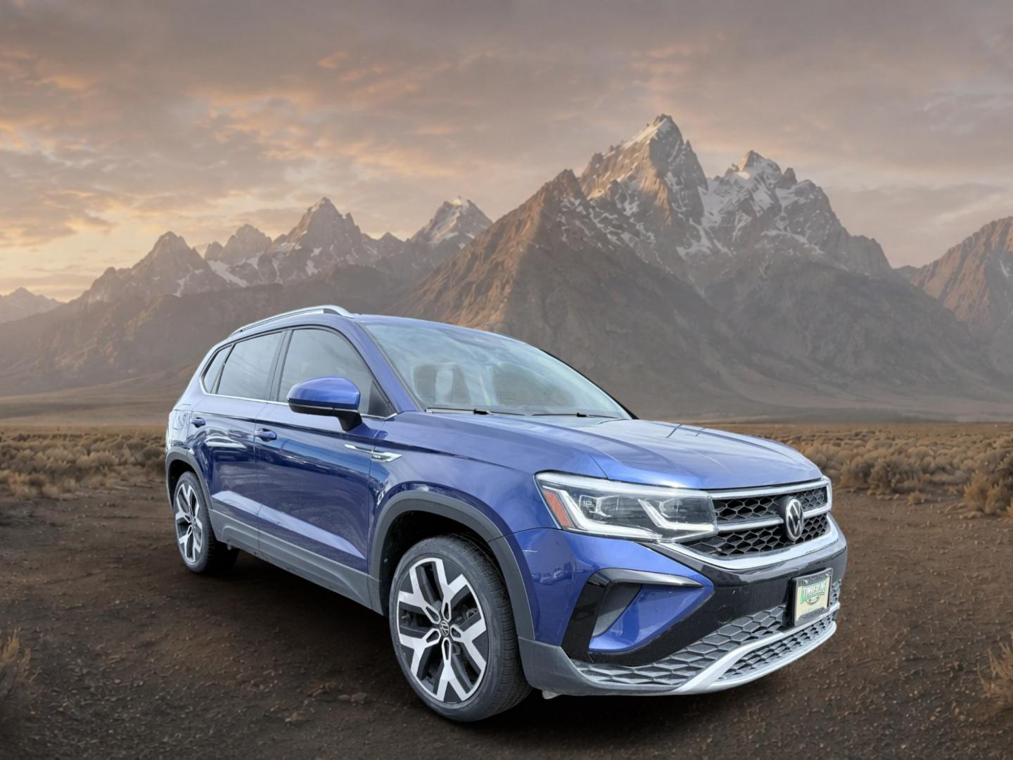 2022 Cornflower Blue /Gray/Black Volkswagen Taos SEL (3VV2X7B2XNM) with an 4 Cyl, 1.5L engine, 7-speed auto-shift manual transmission, located at 1175 N Woodruff Ave, Idaho Falls, ID, 83401, 43.506901, -111.999657 - <b>Vehicle Details</b><br>Looking for a stylish, capable SUV in Idaho Falls, ID? This pre-owned 2022 Volkswagen Taos SEL 4Motion delivers the comfort, technology, and confidence you want in a premium compact crossover. Equipped with AWD and a 4-cylinder, 1.5L gasoline engine, the Volkswagen Taos is- Photo#6
