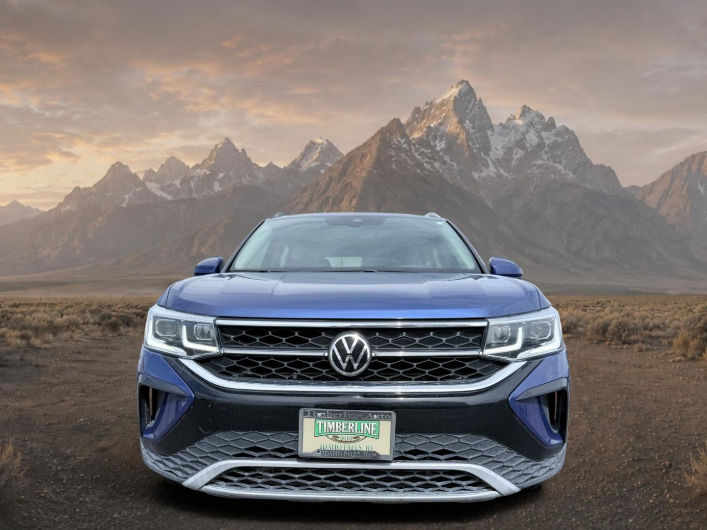 2022 Cornflower Blue /Gray/Black Volkswagen Taos SEL (3VV2X7B2XNM) with an 4 Cyl, 1.5L engine, 7-speed auto-shift manual transmission, located at 1175 N Woodruff Ave, Idaho Falls, ID, 83401, 43.506901, -111.999657 - <b>Vehicle Details</b><br>Looking for a stylish, capable SUV in Idaho Falls, ID? This pre-owned 2022 Volkswagen Taos SEL 4Motion delivers the comfort, technology, and confidence you want in a premium compact crossover. Equipped with AWD and a 4-cylinder, 1.5L gasoline engine, the Volkswagen Taos is- Photo#7