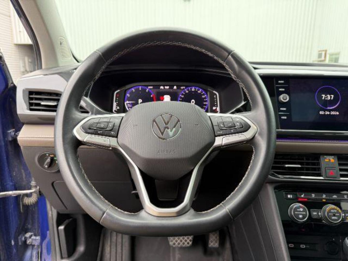 2022 Cornflower Blue /Gray/Black Volkswagen Taos (3VV2X7B2XNM) with an 15L I-4 gasoline direct injection engine, Automatic transmission, located at 1175 N Woodruff Ave, Idaho Falls, ID, 83401, 43.506901, -111.999657 - At Timberline Auto, finding a great deal on your next vehicle is always easy! Our experienced sales staff's goal is to help find you the right vehicle at the right price! Our knowledgeable finance department has options for almost any credit score. We offer extended service contract options to prote - Photo#37
