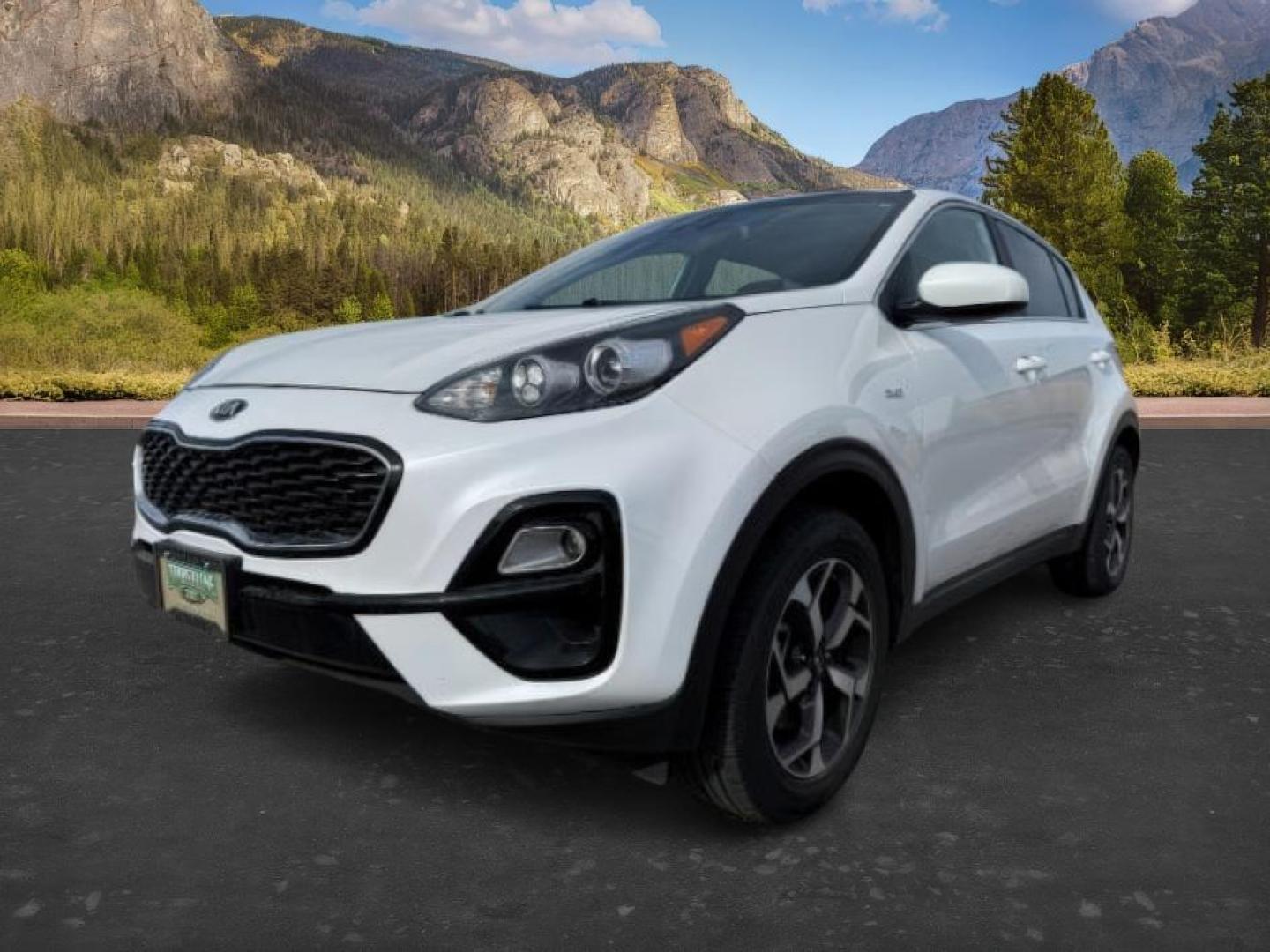 2021 Clear White /Black KIA Sportage (KNDPMCAC4M7) with an Theta II 24L I-4 gasoline direct injection engine, Automatic transmission, located at 1175 N Woodruff Ave, Idaho Falls, ID, 83401, 43.506901, -111.999657 - At Timberline Auto, finding a great deal on your next vehicle is always easy! Our experienced sales staff's goal is to help find you the right vehicle at the right price! Our knowledgeable finance department has options for almost any credit score. We offer extended service contract options to prote - Photo#0