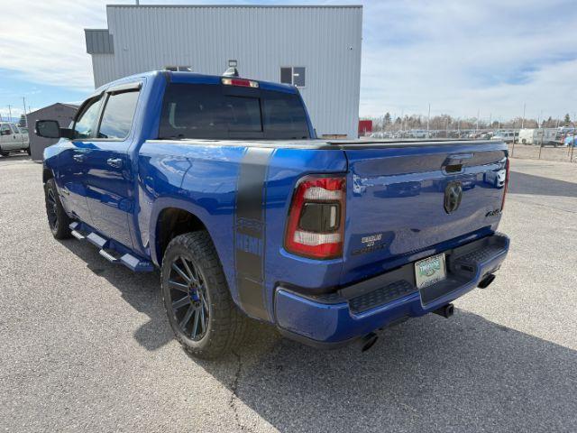 2019 BLUE /Black Ram 1500 Rebel (1C6SRFLT0KN) with an HEMI 5.7L V-8 variable valve control engine, AUTOMATIC transmission, located at 1235 N Woodruff Ave., Idaho Falls, 83401, (208) 523-1053, 43.507172, -112.000488 - This 2019 Ram 1500 HEMI Sport stands out instantly with its eye-catching blue finish paired with matching blue Fuel wheels that give it a bold, custom street presence. Powered by a 5.7L HEMI V8, it brings strong, responsive performance that fits just as well for daily driving as it does for hauling- Photo#28
