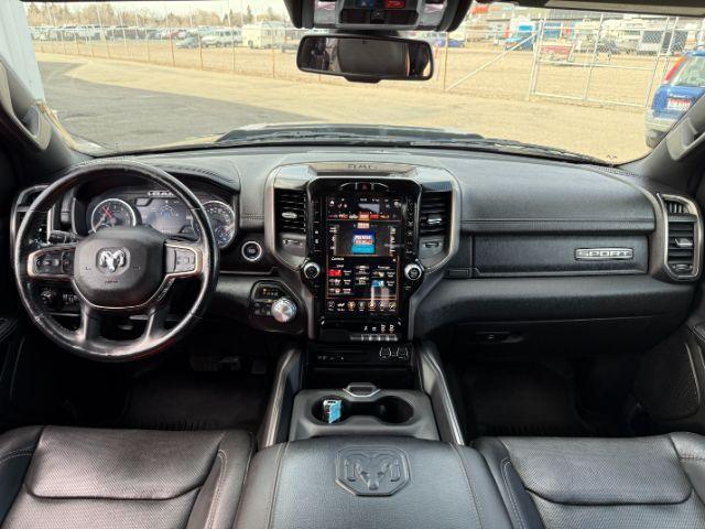 2019 BLUE /Black Ram 1500 Rebel (1C6SRFLT0KN) with an HEMI 5.7L V-8 variable valve control engine, AUTOMATIC transmission, located at 1235 N Woodruff Ave., Idaho Falls, 83401, (208) 523-1053, 43.507172, -112.000488 - This 2019 Ram 1500 HEMI Sport stands out instantly with its eye-catching blue finish paired with matching blue Fuel wheels that give it a bold, custom street presence. Powered by a 5.7L HEMI V8, it brings strong, responsive performance that fits just as well for daily driving as it does for hauling- Photo#48
