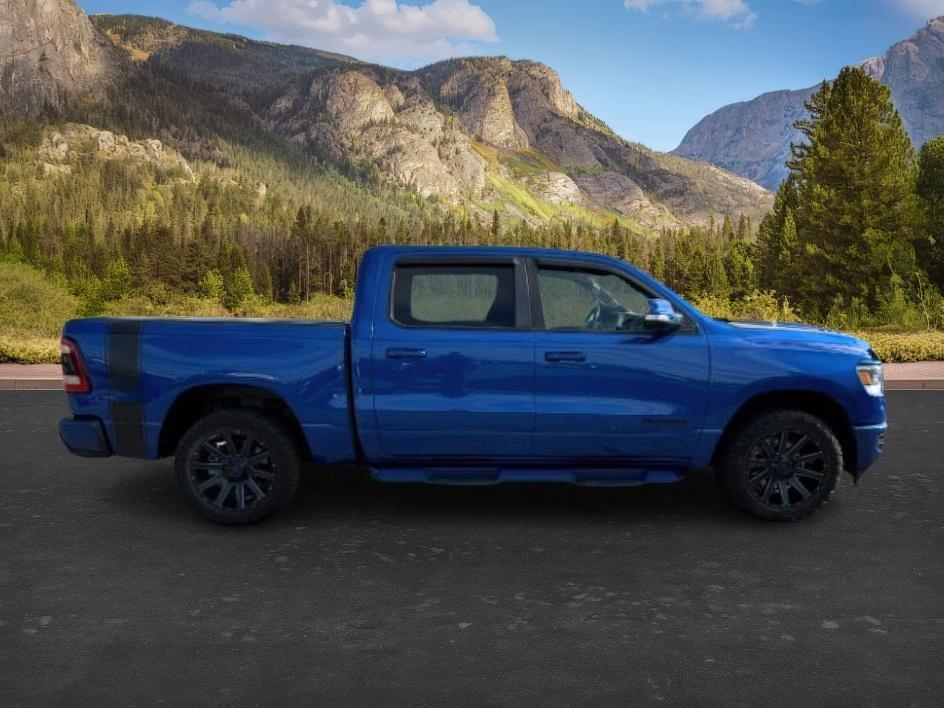 2019 BLUE /Black Ram 1500 Rebel (1C6SRFLT0KN) with an HEMI 5.7L V-8 variable valve control engine, AUTOMATIC transmission, located at 1235 N Woodruff Ave., Idaho Falls, 83401, (208) 523-1053, 43.507172, -112.000488 - This 2019 Ram 1500 HEMI Sport stands out instantly with its eye-catching blue finish paired with matching blue Fuel wheels that give it a bold, custom street presence. Powered by a 5.7L HEMI V8, it brings strong, responsive performance that fits just as well for daily driving as it does for hauling- Photo#6