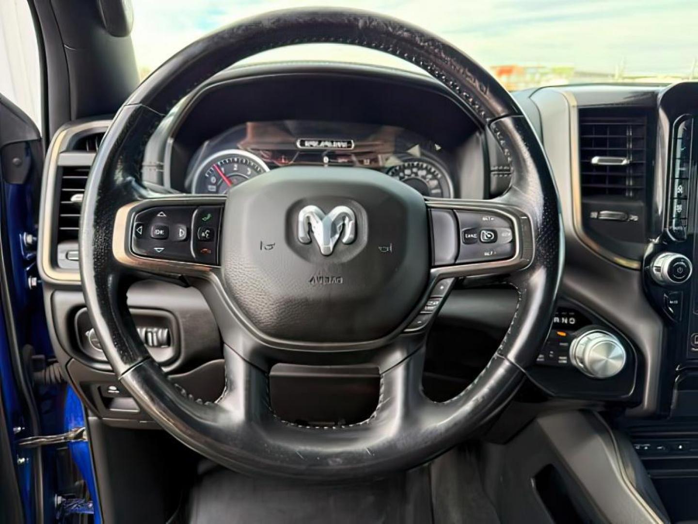 2019 BLUE /Black Ram 1500 (1C6SRFLT0KN) with an HEMI 57L V-8 variable valve control engine, Automatic transmission, located at 1175 N Woodruff Ave, Idaho Falls, ID, 83401, 43.506901, -111.999657 - At Timberline Auto, finding a great deal on your next vehicle is always easy! Our experienced sales staff's goal is to help find you the right vehicle at the right price! Our knowledgeable finance department has options for almost any credit score. We offer extended service contract options to prote - Photo#14