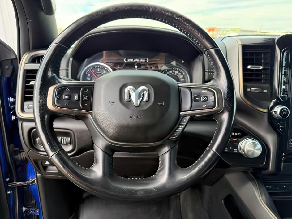 2019 BLUE /Black Ram 1500 Rebel (1C6SRFLT0KN) with an HEMI 5.7L V-8 variable valve control engine, AUTOMATIC transmission, located at 1235 N Woodruff Ave., Idaho Falls, 83401, (208) 523-1053, 43.507172, -112.000488 - This 2019 Ram 1500 HEMI Sport stands out instantly with its eye-catching blue finish paired with matching blue Fuel wheels that give it a bold, custom street presence. Powered by a 5.7L HEMI V8, it brings strong, responsive performance that fits just as well for daily driving as it does for hauling- Photo#14