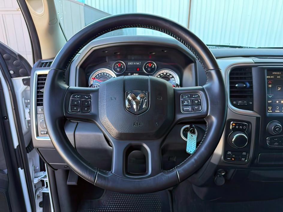 2017 WHITE /CLOTH Ram 1500 BIG HORN (1C6RR7GT9HS) with an 5.7L V8 engine, AUTOMATIC transmission, located at 1235 N Woodruff Ave., Idaho Falls, 83401, (208) 523-1053, 43.507172, -112.000488 - Full size truck space and everyday practicality come together in this 2017 Ram 1500 Crew Cab 4x4 equipped with a 5.7L HEMI V8 engine. The crew cab layout adds generous passenger room, making it a strong fit for family travel, commuting, and day to day driving while still maintaining the cargo flexib- Photo#15