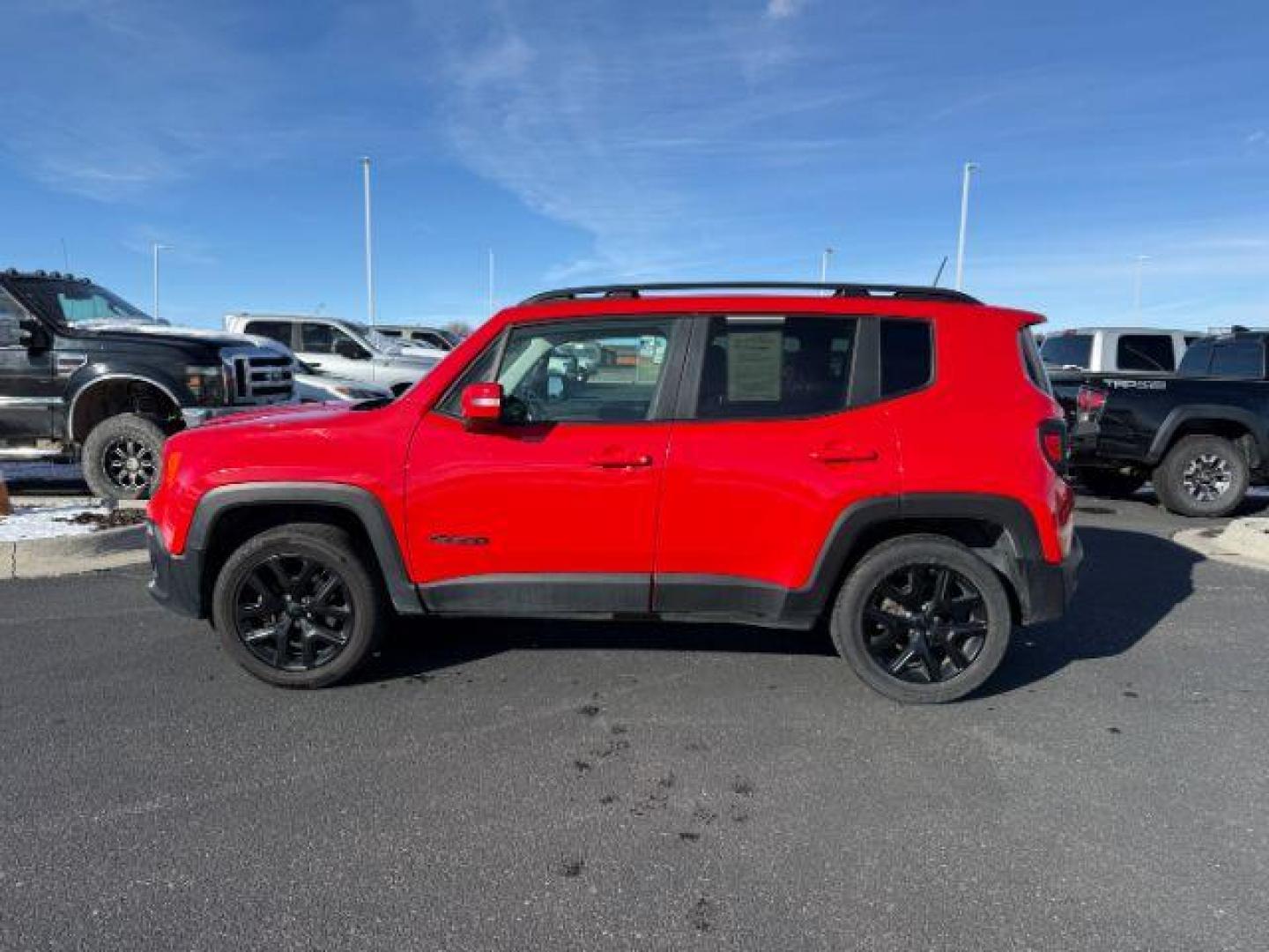2018 ORANGE /Black Jeep Renegade (ZACCJBBB9JP) with an Tigershark MultiAir 24L I-4 variable valve contro engine, Automatic transmission, located at 1175 N Woodruff Ave, Idaho Falls, ID, 83401, 43.506901, -111.999657 - At Timberline Auto, finding a great deal on your next vehicle is always easy! Our experienced sales staff's goal is to help find you the right vehicle at the right price! Our knowledgeable finance department has options for almost any credit score. We offer extended service contract options to prote - Photo#1