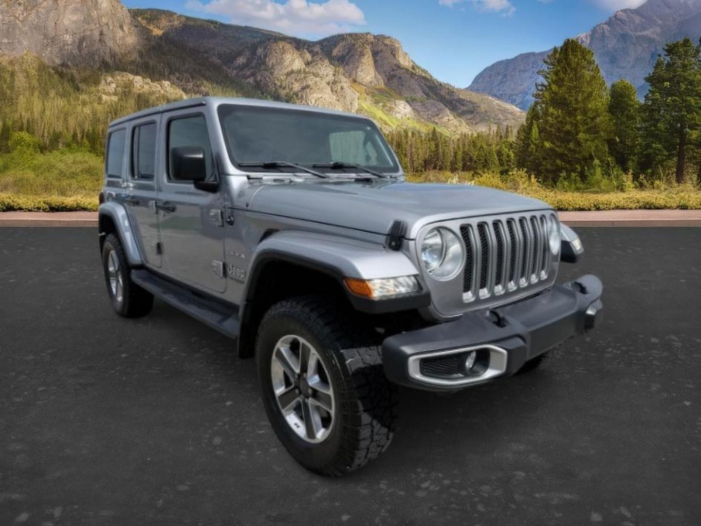 2018 SILVER /Black/Black Jeep Wrangler Unlimited Sahara (1C4HJXEN7JW) with an 2L I-4 gasoline direct injection engine, AUTOMATIC transmission, located at 1235 N Woodruff Ave., Idaho Falls, 83401, (208) 523-1053, 43.507172, -112.000488 - At Timberline Auto, finding a great deal on your next vehicle is always easy! Our experienced sales staff's goal is to help find you the right vehicle at the right price! Our knowledgeable finance department has options for almost any credit score. We offer extended service contract options to prote - Photo#9