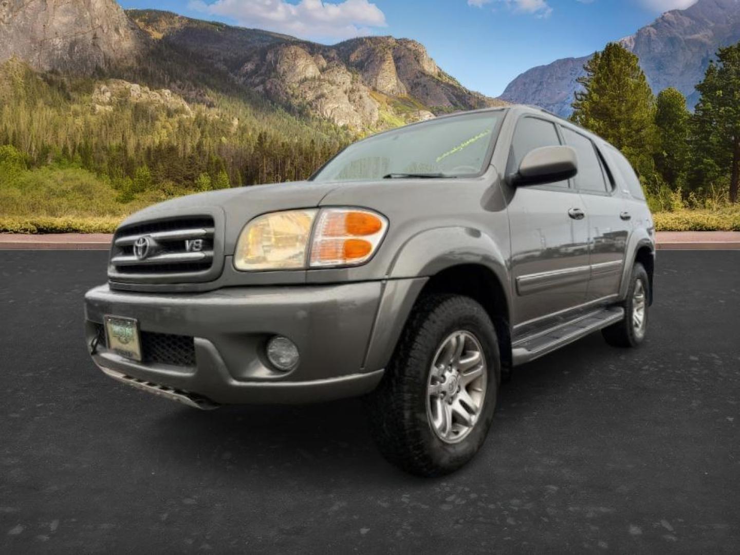 2004 GRAY /Charcoal Toyota Sequoia (5TDBT48A74S) with an 47L V-8 DOHC engine, Automatic transmission, located at 1175 N Woodruff Ave, Idaho Falls, ID, 83401, 43.506901, -111.999657 - At Timberline Auto, finding a great deal on your next vehicle is always easy! Our experienced sales staff's goal is to help find you the right vehicle at the right price! Our knowledgeable finance department has options for almost any credit score. We offer extended service contract options to prote - Photo#0