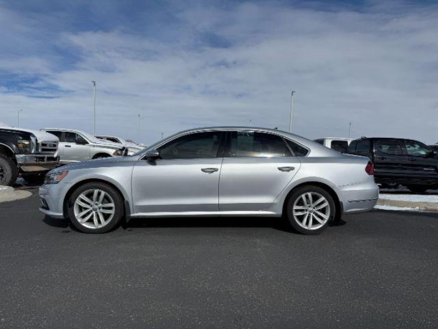 2018 SILVER /Titan Black Volkswagen Passat (1VWBA7A35JC) with an 2L I-4 gasoline direct injection engine, Automatic transmission, located at 1175 N Woodruff Ave, Idaho Falls, ID, 83401, 43.506901, -111.999657 - Photo#1
