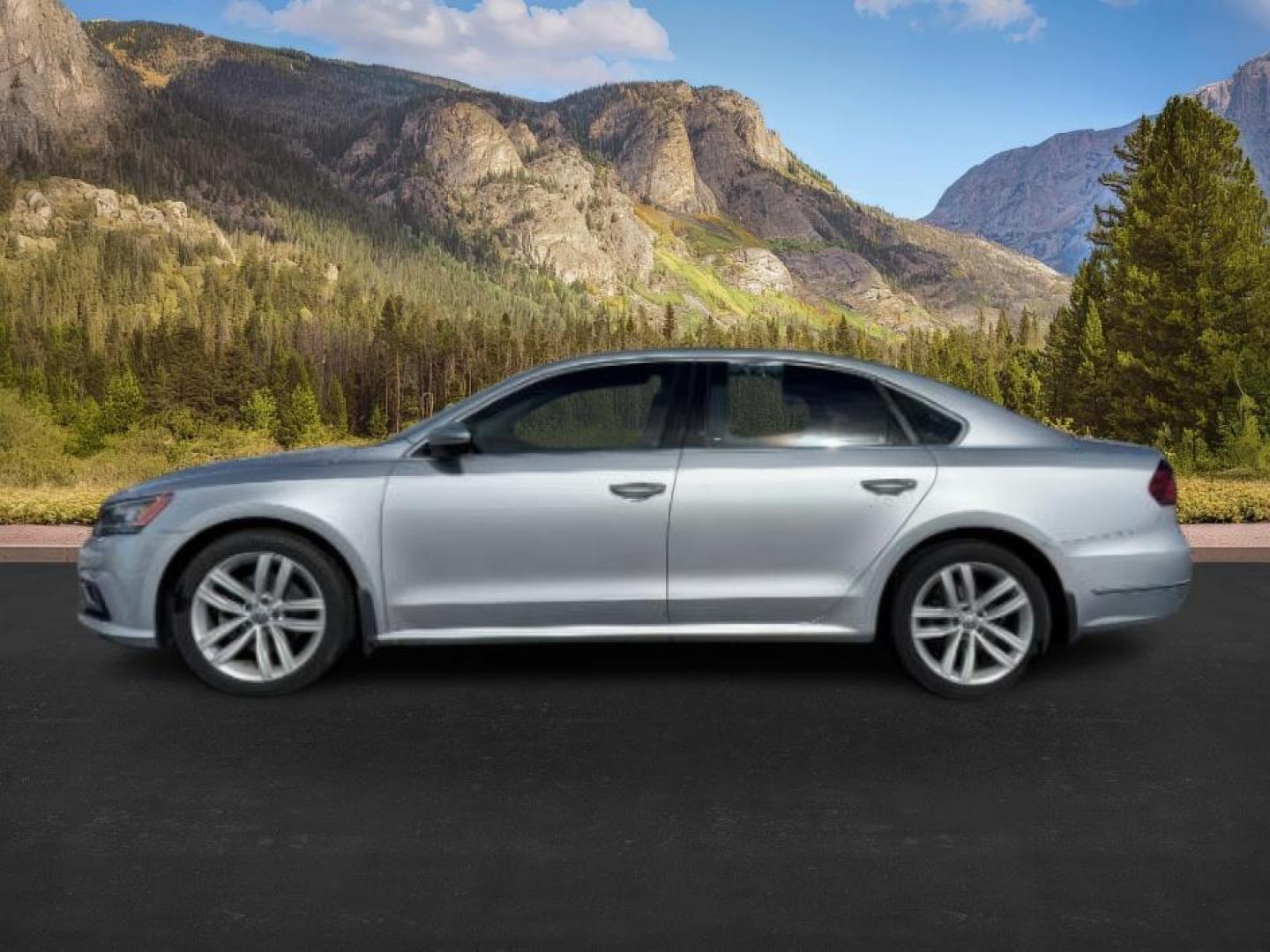 2018 SILVER /Titan Black Volkswagen Passat (1VWBA7A35JC) with an 2L I-4 gasoline direct injection engine, Automatic transmission, located at 1175 N Woodruff Ave, Idaho Falls, ID, 83401, 43.506901, -111.999657 - Photo#0