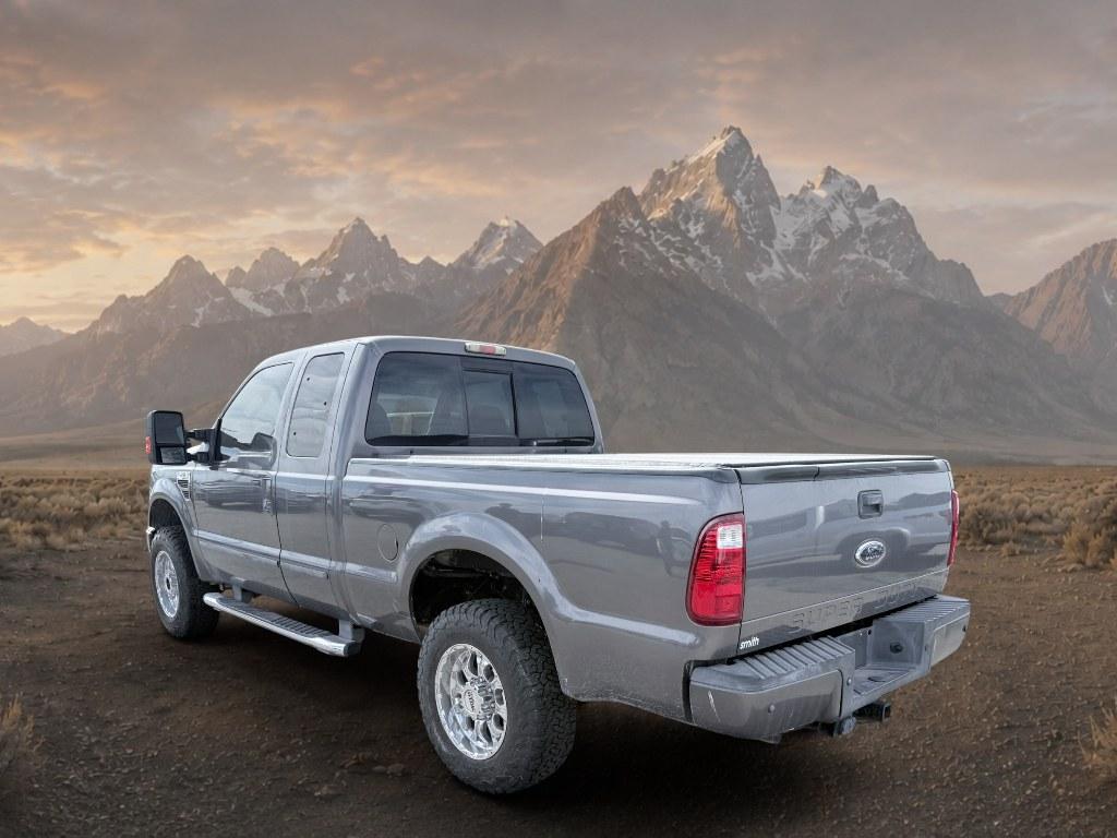 2008 Dark Stone Clearcoat Metallic /Black Ford F-250 XLT (1FTSX21R38E) with an V8, 6.4L engine, Automatic transmission, located at 1175 N Woodruff Ave, Idaho Falls, ID, 83401, 43.506901, -111.999657 - <b>Vehicle Details</b><br>This 2008 Ford F-250 Super Duty XLT is a heavy-duty pickup built to handle demanding jobs and weekend adventures with confidence. Equipped with 4WD and a powerful V8 6.4L Diesel engine, this Super Duty delivers the strength, torque, and durability drivers expect from a Ford- Photo#2