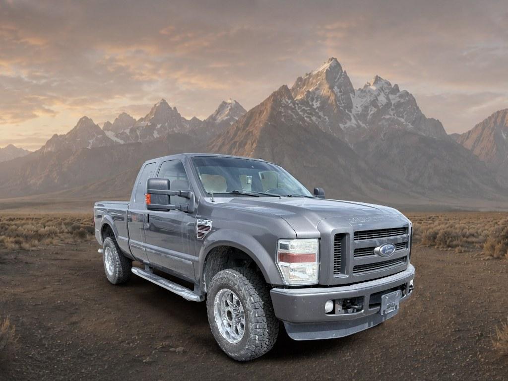 2008 Dark Stone Clearcoat Metallic /Black Ford F-250 XLT (1FTSX21R38E) with an V8, 6.4L engine, Automatic transmission, located at 1175 N Woodruff Ave, Idaho Falls, ID, 83401, 43.506901, -111.999657 - <b>Vehicle Details</b><br>This 2008 Ford F-250 Super Duty XLT is a heavy-duty pickup built to handle demanding jobs and weekend adventures with confidence. Equipped with 4WD and a powerful V8 6.4L Diesel engine, this Super Duty delivers the strength, torque, and durability drivers expect from a Ford- Photo#6