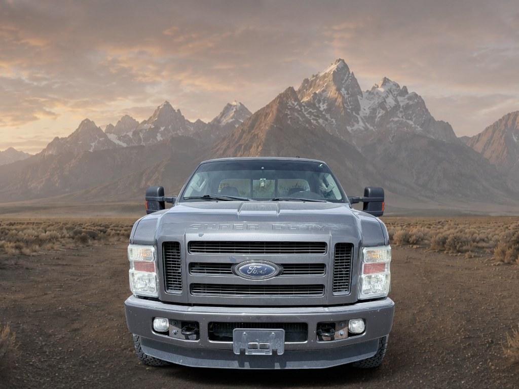 2008 Dark Stone Clearcoat Metallic /Black Ford F-250 XLT (1FTSX21R38E) with an V8, 6.4L engine, Automatic transmission, located at 1175 N Woodruff Ave, Idaho Falls, ID, 83401, 43.506901, -111.999657 - <b>Vehicle Details</b><br>This 2008 Ford F-250 Super Duty XLT is a heavy-duty pickup built to handle demanding jobs and weekend adventures with confidence. Equipped with 4WD and a powerful V8 6.4L Diesel engine, this Super Duty delivers the strength, torque, and durability drivers expect from a Ford- Photo#7