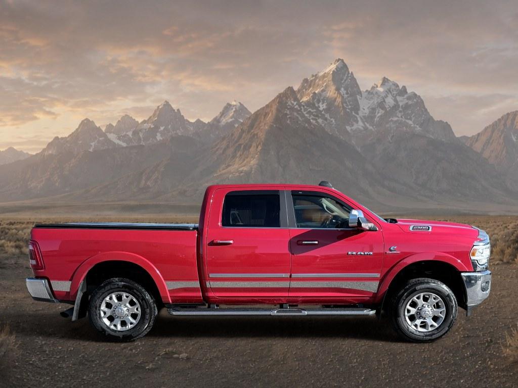 2021 Flame Red Clearcoat /Black Ram 2500 Laramie (3C6UR5FL2MG) with an 6 Cyl, 6.7L engine, 6-speed automatic transmission, located at 1175 N Woodruff Ave, Idaho Falls, ID, 83401, 43.506901, -111.999657 - <b>Vehicle Details</b><br>This 2021 Ram 2500 Laramie is a powerhouse built for drivers who demand serious capability, premium comfort, and bold style. Equipped with 4WD and a durable 6 Cylinder 6.7L Diesel engine, this heavy-duty truck is ready to tackle towing, hauling, and challenging road conditi- Photo#5