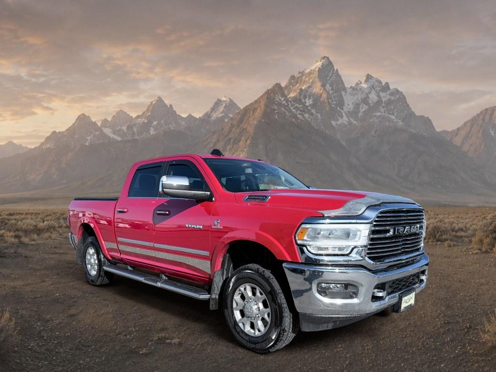 2021 Flame Red Clearcoat /Black Ram 2500 Laramie (3C6UR5FL2MG) with an 6 Cyl, 6.7L engine, 6-speed automatic transmission, located at 1175 N Woodruff Ave, Idaho Falls, ID, 83401, 43.506901, -111.999657 - <b>Vehicle Details</b><br>This 2021 Ram 2500 Laramie is a powerhouse built for drivers who demand serious capability, premium comfort, and bold style. Equipped with 4WD and a durable 6 Cylinder 6.7L Diesel engine, this heavy-duty truck is ready to tackle towing, hauling, and challenging road conditi- Photo#6