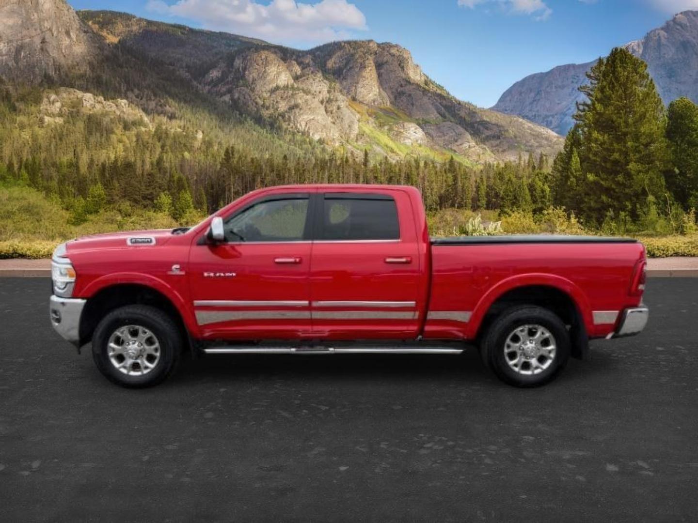 2021 RED /LEATHER Ram 2500 LARAMIE (3C6UR5FL2MG) with an 6.7L engine, AUTOMATIC transmission, located at 1235 N Woodruff Ave., Idaho Falls, 83401, (208) 523-1053, 43.507172, -112.000488 - At Timberline Auto, finding a great deal on your next vehicle is always easy! Our experienced sales staff's goal is to help find you the right vehicle at the right price! Our knowledgeable finance department has options for almost any credit score. We offer extended service contract options to prote - Photo#1