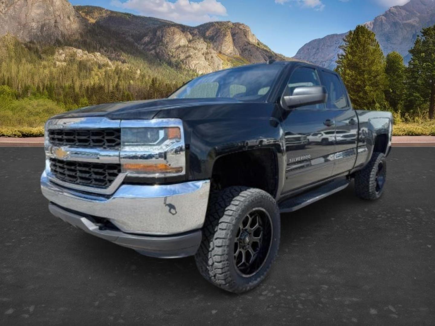 2019 BLACK /CLOTH Chevrolet Silverado 1500 Work Truck Double Cab 4WD (2GCVKPEC1K1) with an 5.3L V8 OHV 16V engine, 6-Speed Automatic transmission, located at 1235 N Woodruff Ave., Idaho Falls, 83401, (208) 523-1053, 43.507172, -112.000488 - At Timberline Auto, finding a great deal on your next vehicle is always easy! Our experienced sales staff's goal is to help find you the right vehicle at the right price! Our knowledgeable finance department has options for almost any credit score. We offer extended service contract options to prote - Photo#0