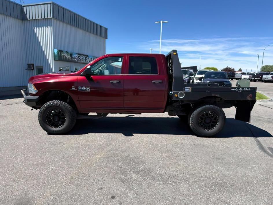 2017 MAROON /Diesel Gray/Black Ram 2500 Tradesman Crew Cab 4x4 6'4 Box (3C6UR5CL6HG) with an Cummins 6.7L I-6 diesel direct injection engine, AUTOMATIC transmission, located at 1235 N Woodruff Ave., Idaho Falls, 83401, (208) 523-1053, 43.507172, -112.000488 - At Timberline Auto, finding a great deal on your next vehicle is always easy! Our experienced sales staff's goal is to help find you the right vehicle at the right price! Our knowledgeable finance department has options for almost any credit score. We offer extended service contract options to prote - Photo#1