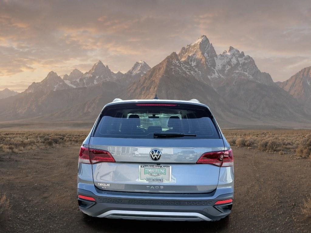 2023 Platinum Gray Metallic /Gray/Black Volkswagen Taos S (3VVCX7B23PM) with an 4 Cyl, 1.5L engine, 8-speed automatic transmission, located at 1175 N Woodruff Ave, Idaho Falls, ID, 83401, 43.506901, -111.999657 - <b>Vehicle Details</b><br>Discover practical style and confidence in this pre-owned 2023 Volkswagen Taos S, now available in Idaho Falls, ID. With only 5,698 miles, this SUV offers low mileage and a like-new feel for drivers seeking modern features and everyday versatility. Powered by a 4-cylinder,- Photo#3