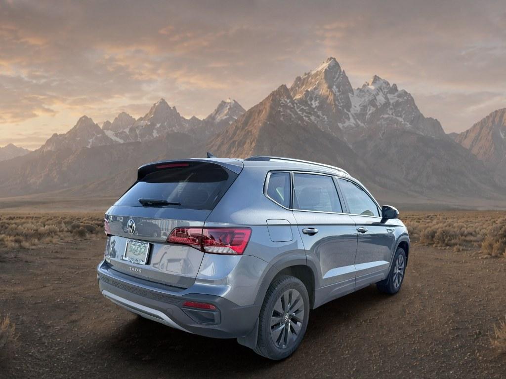 2023 Platinum Gray Metallic /Gray/Black Volkswagen Taos S (3VVCX7B23PM) with an 4 Cyl, 1.5L engine, 8-speed automatic transmission, located at 1175 N Woodruff Ave, Idaho Falls, ID, 83401, 43.506901, -111.999657 - <b>Vehicle Details</b><br>Discover practical style and confidence in this pre-owned 2023 Volkswagen Taos S, now available in Idaho Falls, ID. With only 5,698 miles, this SUV offers low mileage and a like-new feel for drivers seeking modern features and everyday versatility. Powered by a 4-cylinder,- Photo#4