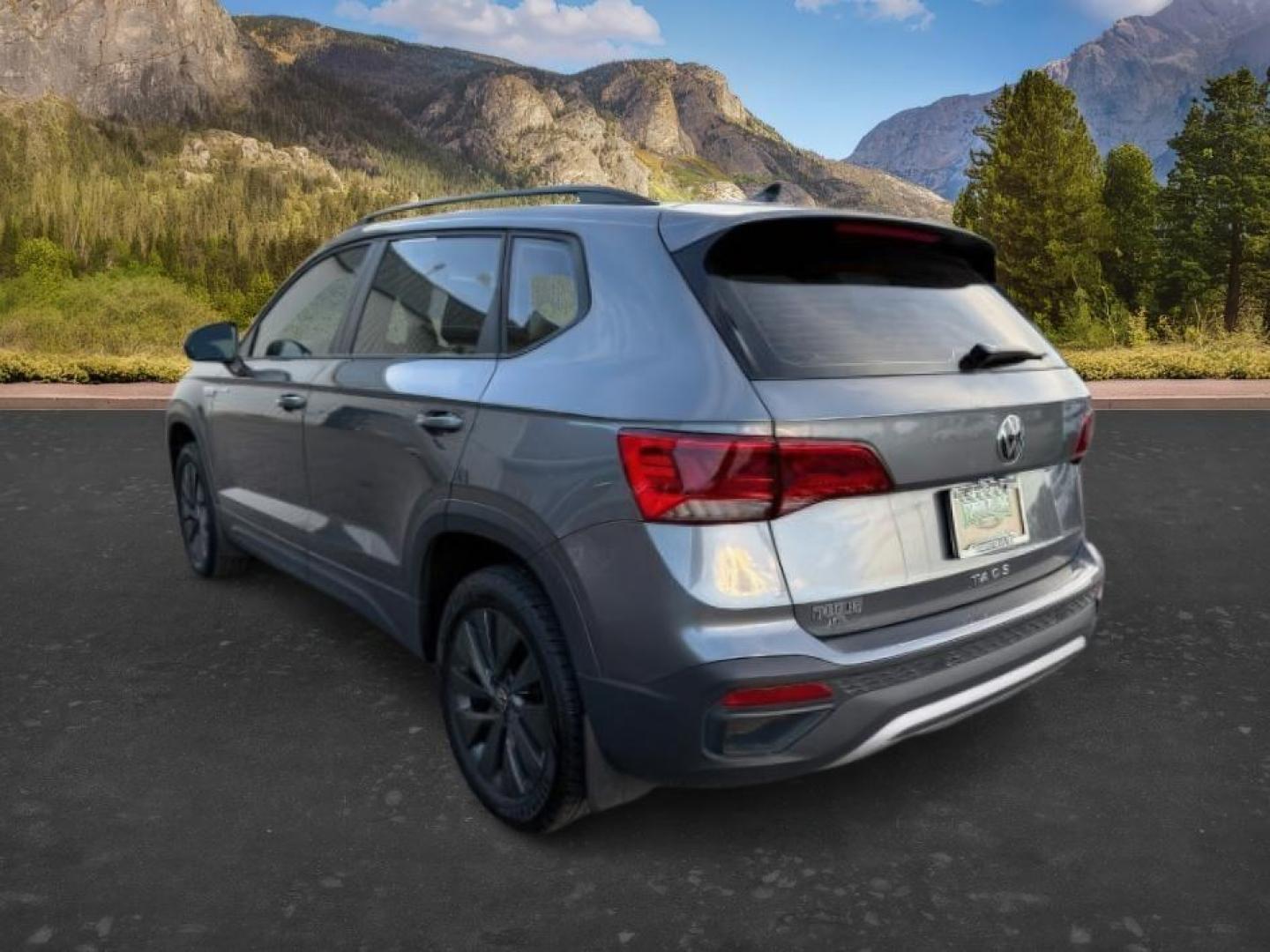 2023 GRAY /Gray/Black Volkswagen Taos (3VVCX7B23PM) with an 15L I-4 gasoline direct injection engine, Automatic transmission, located at 1175 N Woodruff Ave, Idaho Falls, ID, 83401, 43.506901, -111.999657 - At Timberline Auto, finding a great deal on your next vehicle is always easy! Our experienced sales staff's goal is to help find you the right vehicle at the right price! Our knowledgeable finance department has options for almost any credit score. We offer extended service contract options to prote - Photo#2