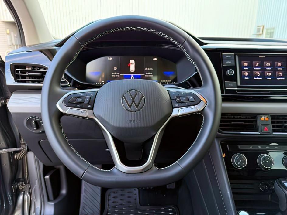 2023 GRAY /Gray/Black Volkswagen Taos 1.5T S (3VVCX7B23PM) with an 1.5L I-4 gasoline direct injection engine, AUTOMATIC transmission, located at 1235 N Woodruff Ave., Idaho Falls, 83401, (208) 523-1053, 43.507172, -112.000488 - At Timberline Auto, finding a great deal on your next vehicle is always easy! Our experienced sales staff's goal is to help find you the right vehicle at the right price! Our knowledgeable finance department has options for almost any credit score. We offer extended service contract options to prote - Photo#16