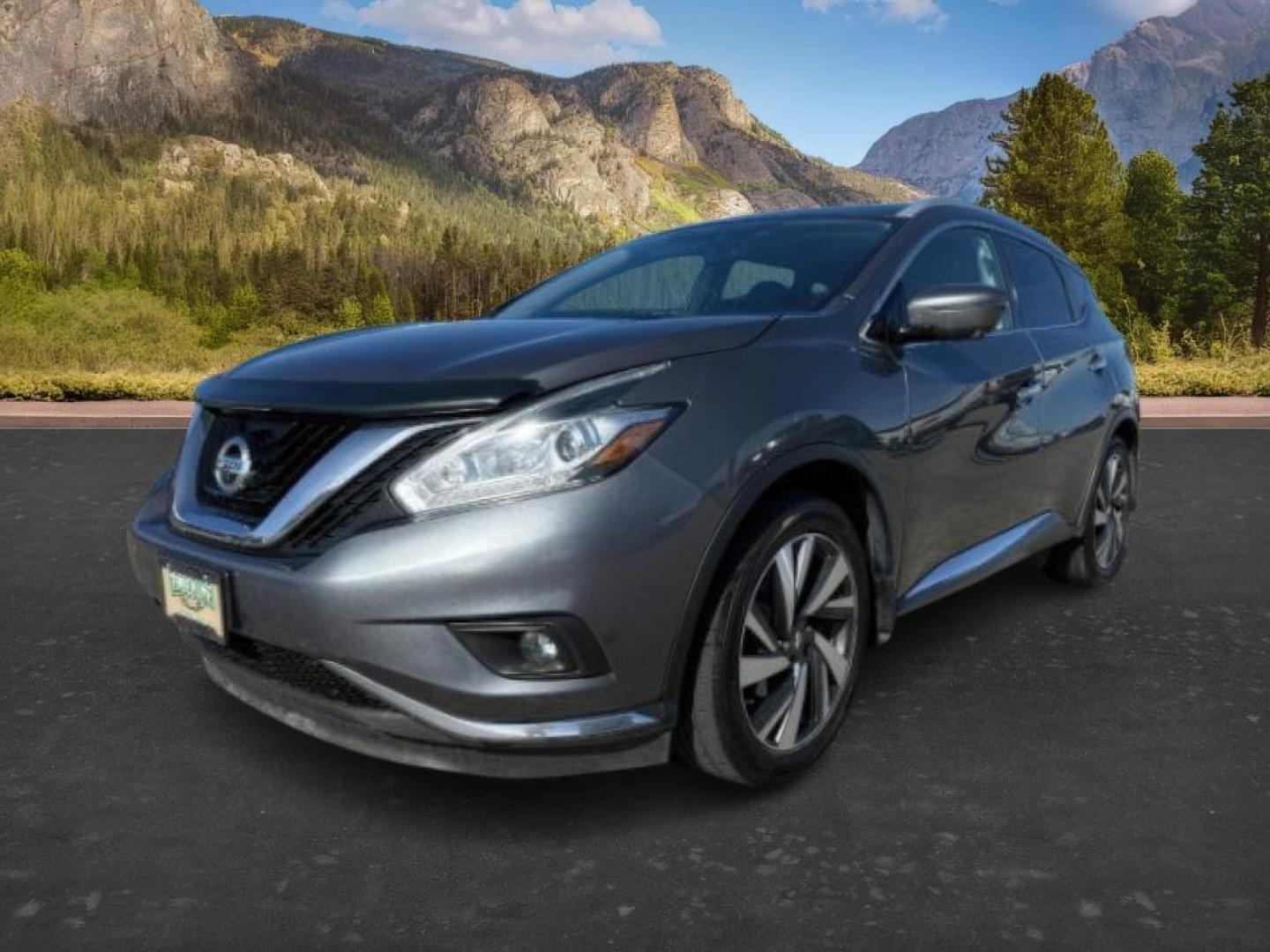 2018 GRAY /Graphite Nissan Murano (5N1AZ2MH0JN) with an 35L V-6 DOHC engine, Automatic transmission, located at 1175 N Woodruff Ave, Idaho Falls, ID, 83401, 43.506901, -111.999657 - At Timberline Auto, finding a great deal on your next vehicle is always easy! Our experienced sales staff's goal is to help find you the right vehicle at the right price! Our knowledgeable finance department has options for almost any credit score. We offer extended service contract options to prote - Photo#0