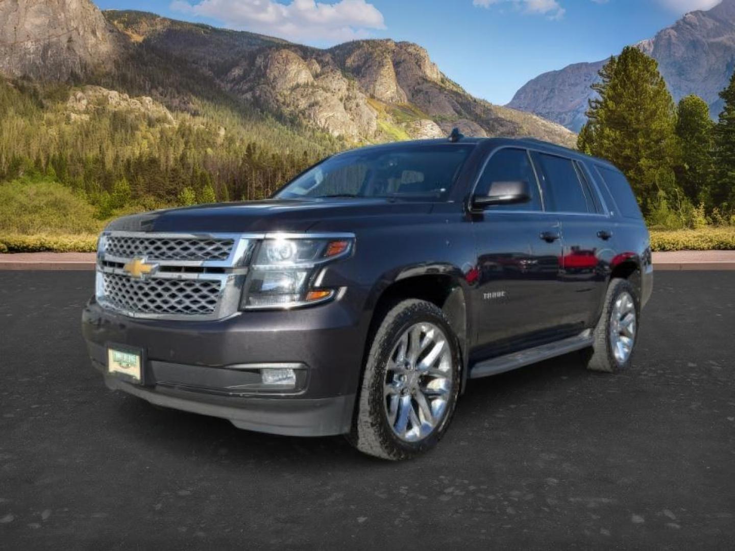 2018 GRAY /Jet Black Chevrolet Tahoe (1GNSKBKCXJR) with an EcoTec3 53L V-8 gasoline direct injection engine, Automatic transmission, located at 1175 N Woodruff Ave, Idaho Falls, ID, 83401, 43.506901, -111.999657 - Photo#0