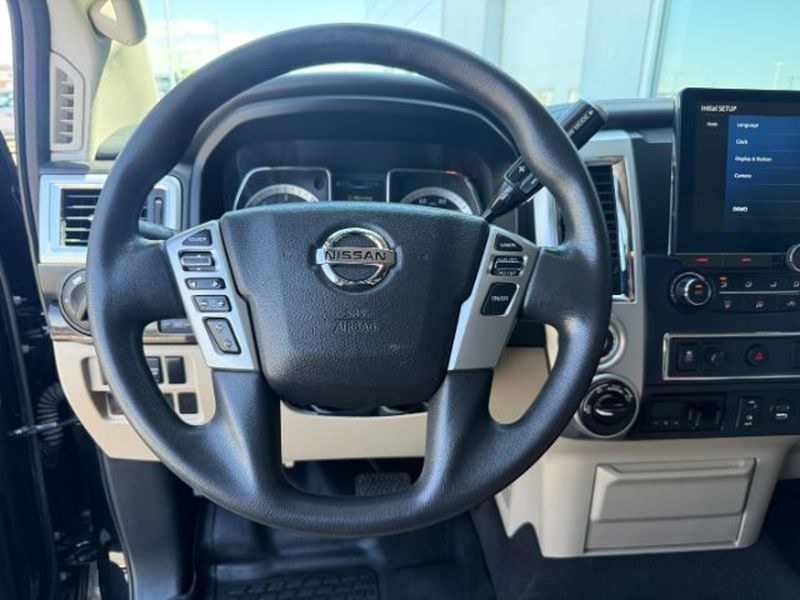 2016 Magnetic Black /Beige Nissan Titan XD SV (1N6BA1F32GN) with an V8, 5.0L engine, 6-speed automatic transmission, located at 1175 N Woodruff Ave, Idaho Falls, ID, 83401, 43.506901, -111.999657 - <b>Vehicle Details</b><br>Looking for a powerful pre-owned truck in Idaho Falls, ID? This 2016 Nissan Titan XD SV Diesel with 4WD delivers the strength, capability, and comfort truck shoppers want. Powered by a V8 5.0L Diesel engine, this Nissan Titan XD is built for towing, hauling, and confident d- Photo#14