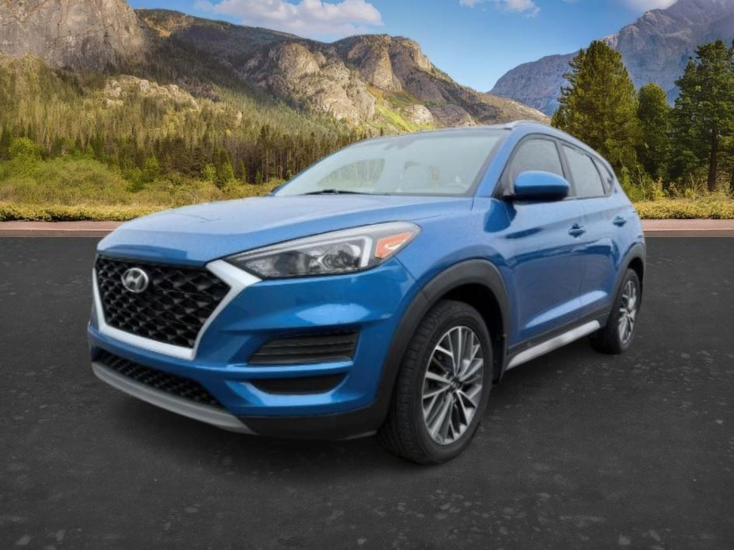 2019 BLUE /Black Hyundai Tucson (KM8J3CAL8KU) with an Theta 24L I-4 gasoline direct injection engine, Automatic transmission, located at 1175 N Woodruff Ave, Idaho Falls, ID, 83401, 43.506901, -111.999657 - At Timberline Auto, finding a great deal on your next vehicle is always easy! Our experienced sales staff's goal is to help find you the right vehicle at the right price! Our knowledgeable finance department has options for almost any credit score. We offer extended service contract options to prote - Photo#0