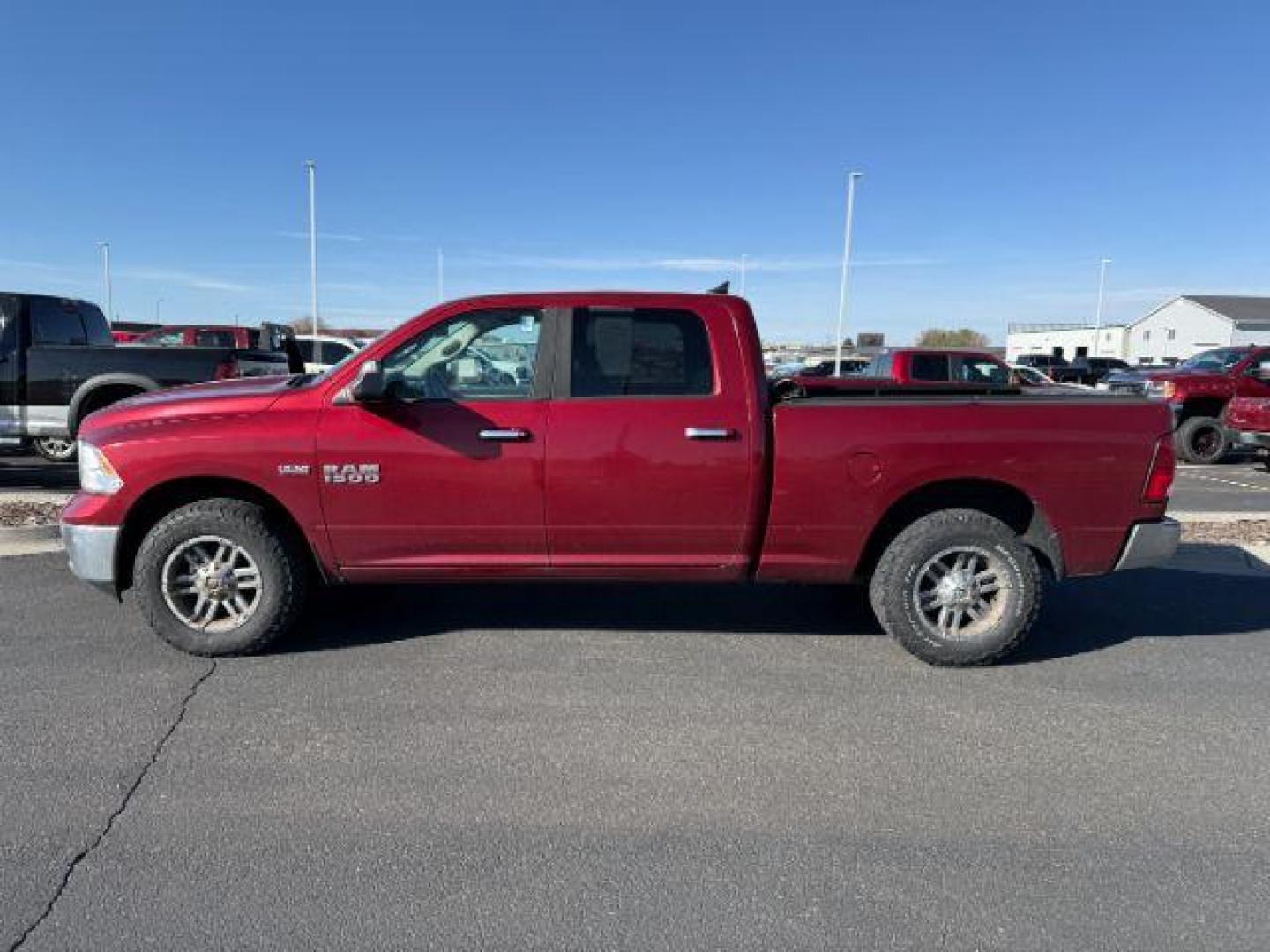 2015 RED /Diesel Gray/Black Ram 1500 (1C6RR7TT6FS) with an HEMI 57L V-8 variable valve control engine, Automatic transmission, located at 1175 N Woodruff Ave, Idaho Falls, ID, 83401, 43.506901, -111.999657 - At Timberline Auto, finding a great deal on your next vehicle is always easy! Our experienced sales staff's goal is to help find you the right vehicle at the right price! Our knowledgeable finance department has options for almost any credit score. We offer extended service contract options to prote - Photo#1