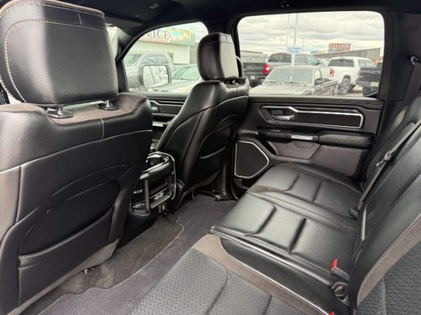 2023 WHITE /Black Ram 1500 (1C6SRFRT0PN) with an HEMI 57L V-8 variable valve control engine, Automatic transmission, located at 1175 N Woodruff Ave, Idaho Falls, ID, 83401, 43.506901, -111.999657 - At Timberline Auto, finding a great deal on your next vehicle is always easy! Our experienced sales staff's goal is to help find you the right vehicle at the right price! Our knowledgeable finance department has options for almost any credit score. We offer extended service contract options to prote - Photo#61