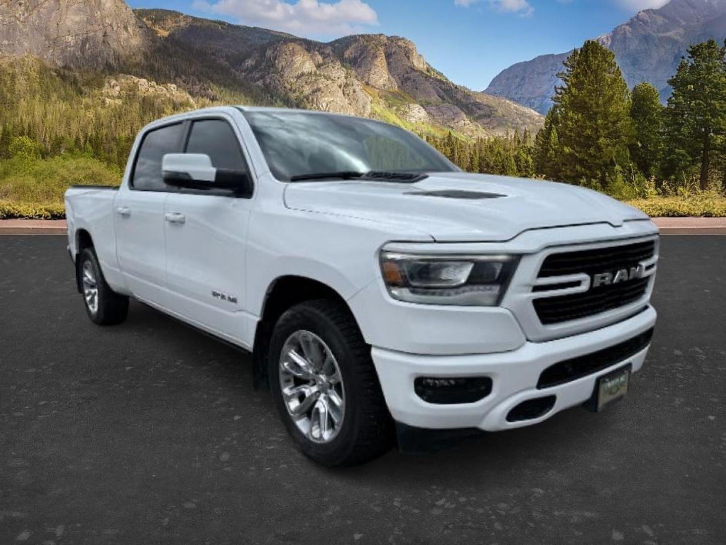 2023 WHITE /Black Ram 1500 (1C6SRFRT0PN) with an HEMI 57L V-8 variable valve control engine, Automatic transmission, located at 1175 N Woodruff Ave, Idaho Falls, ID, 83401, 43.506901, -111.999657 - At Timberline Auto, finding a great deal on your next vehicle is always easy! Our experienced sales staff's goal is to help find you the right vehicle at the right price! Our knowledgeable finance department has options for almost any credit score. We offer extended service contract options to prote - Photo#8