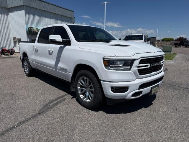 2023 WHITE /Black Ram 1500 Laramie Crew Cab 4x4 6'4 Box (1C6SRFRT0PN) with an HEMI 5.7L V-8 variable valve control engine, AUTOMATIC transmission, located at 1235 N Woodruff Ave., Idaho Falls, 83401, (208) 523-1053, 43.507172, -112.000488 - At Timberline Auto, finding a great deal on your next vehicle is always easy! Our experienced sales staff goal is to help find you the right vehicle at the right price! Our knowledgeable finance department has options for almost any credit score. We offer extended service contract options to prot- Photo#41