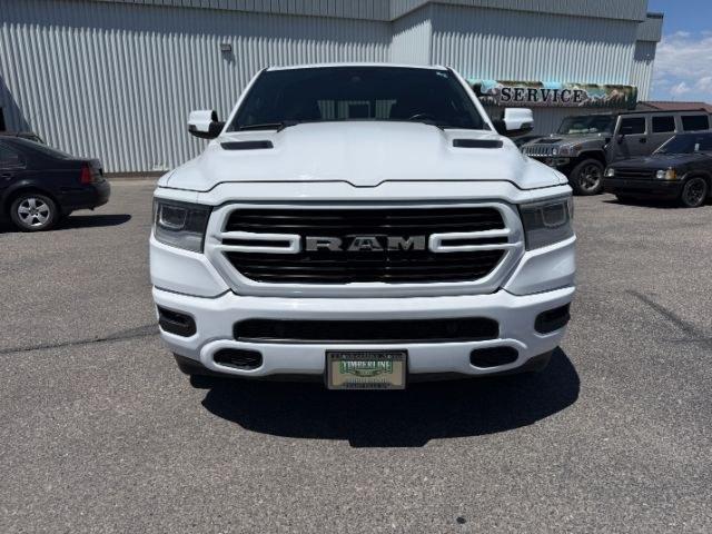 2023 WHITE /Black Ram 1500 Laramie Crew Cab 4x4 6'4 Box (1C6SRFRT0PN) with an HEMI 5.7L V-8 variable valve control engine, AUTOMATIC transmission, located at 1235 N Woodruff Ave., Idaho Falls, 83401, (208) 523-1053, 43.507172, -112.000488 - At Timberline Auto, finding a great deal on your next vehicle is always easy! Our experienced sales staff goal is to help find you the right vehicle at the right price! Our knowledgeable finance department has options for almost any credit score. We offer extended service contract options to prot- Photo#42
