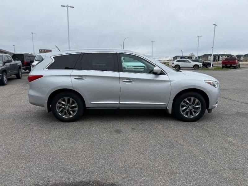 2013 Liquid Platinum /Graphite INFINITI JX35 Base (5N1AL0MM9DC) with an V6, 3.5L engine, CVT transmission, located at 1175 N Woodruff Ave, Idaho Falls, ID, 83401, 43.506901, -111.999657 - <b>Vehicle Details</b><br>Experience refined versatility in this pre-owned 2013 INFINITI JX35 Base AWD, now available in Idaho Falls, ID. Powered by a strong V6, 3.5L gasoline engine, this luxury crossover delivers confident performance, smooth acceleration, and the composed handling you want for da- Photo#9