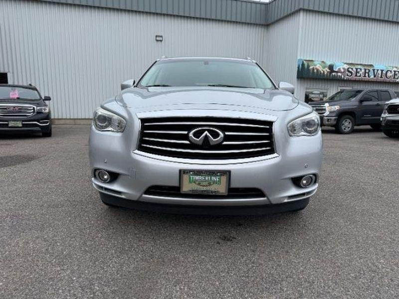 2013 Liquid Platinum /Graphite INFINITI JX35 Base (5N1AL0MM9DC) with an V6, 3.5L engine, CVT transmission, located at 1175 N Woodruff Ave, Idaho Falls, ID, 83401, 43.506901, -111.999657 - <b>Vehicle Details</b><br>Experience refined versatility in this pre-owned 2013 INFINITI JX35 Base AWD, now available in Idaho Falls, ID. Powered by a strong V6, 3.5L gasoline engine, this luxury crossover delivers confident performance, smooth acceleration, and the composed handling you want for da- Photo#11
