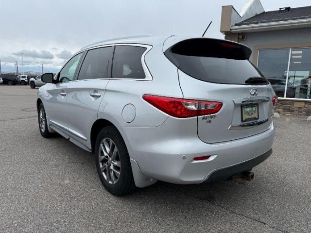 2013 SILVER /CLOTH Infiniti JX35 (5N1AL0MM9DC) with an 35L V6 engine, Automatic transmission, located at 1175 N Woodruff Ave, Idaho Falls, ID, 83401, 43.506901, -111.999657 - 2013 Infiniti JX35 powered by a 3.5L V6 engine paired with a CVT automatic transmission. Premium 7-passenger luxury SUV offering strong everyday performance and smooth highway driving. Features include leather-appointed seating, three-row configuration, tri-zone climate control, Bluetooth connectivi - Photo#30