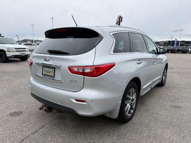 2013 SILVER /CLOTH Infiniti JX35 (5N1AL0MM9DC) with an 35L V6 engine, Automatic transmission, located at 1175 N Woodruff Ave, Idaho Falls, ID, 83401, 43.506901, -111.999657 - 2013 Infiniti JX35 powered by a 3.5L V6 engine paired with a CVT automatic transmission. Premium 7-passenger luxury SUV offering strong everyday performance and smooth highway driving. Features include leather-appointed seating, three-row configuration, tri-zone climate control, Bluetooth connectivi - Photo#36