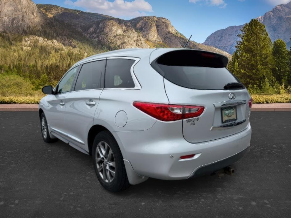 2013 SILVER /CLOTH Infiniti JX35 (5N1AL0MM9DC) with an 35L V6 engine, Automatic transmission, located at 1175 N Woodruff Ave, Idaho Falls, ID, 83401, 43.506901, -111.999657 - 2013 Infiniti JX35 powered by a 3.5L V6 engine paired with a CVT automatic transmission. Premium 7-passenger luxury SUV offering strong everyday performance and smooth highway driving. Features include leather-appointed seating, three-row configuration, tri-zone climate control, Bluetooth connectivi - Photo#2