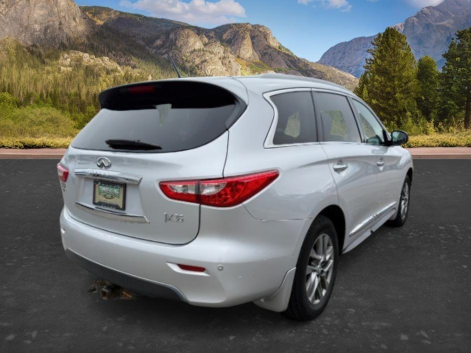 2013 SILVER /CLOTH Infiniti JX35 (5N1AL0MM9DC) with an 35L V6 engine, Automatic transmission, located at 1175 N Woodruff Ave, Idaho Falls, ID, 83401, 43.506901, -111.999657 - 2013 Infiniti JX35 powered by a 3.5L V6 engine paired with a CVT automatic transmission. Premium 7-passenger luxury SUV offering strong everyday performance and smooth highway driving. Features include leather-appointed seating, three-row configuration, tri-zone climate control, Bluetooth connectivi - Photo#8