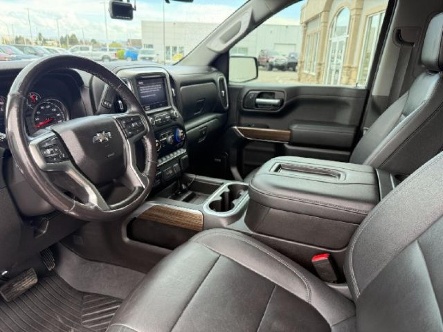2021 RED /Jet Black Chevrolet Silverado 1500 (1GCUYEEDXMZ) with an EcoTec3 53L V-8 gasoline direct injection engine, Automatic transmission, located at 1175 N Woodruff Ave, Idaho Falls, ID, 83401, 43.506901, -111.999657 - Photo#43