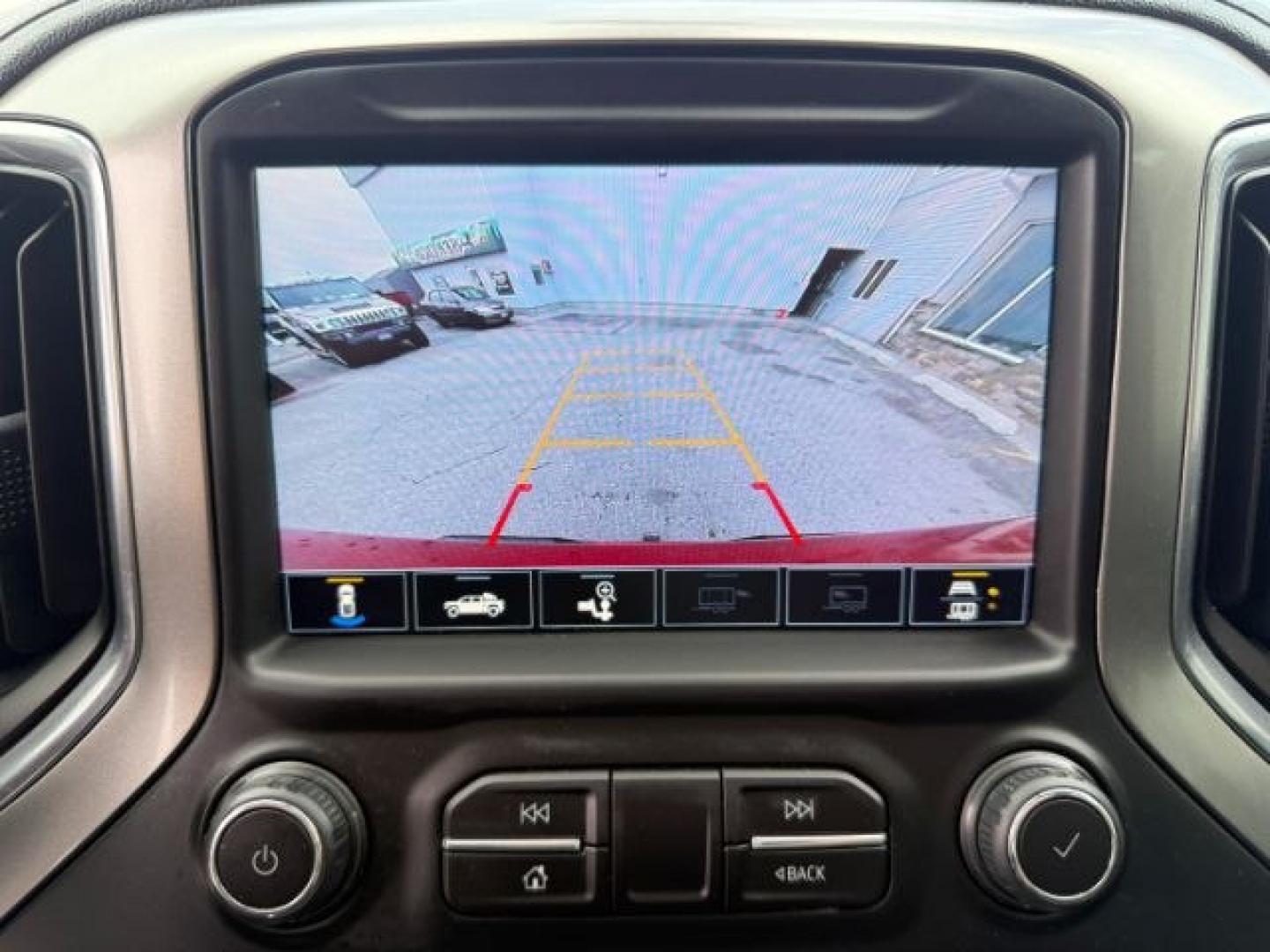 2021 RED /Jet Black Chevrolet Silverado 1500 (1GCUYEEDXMZ) with an EcoTec3 53L V-8 gasoline direct injection engine, Automatic transmission, located at 1175 N Woodruff Ave, Idaho Falls, ID, 83401, 43.506901, -111.999657 - Photo#46