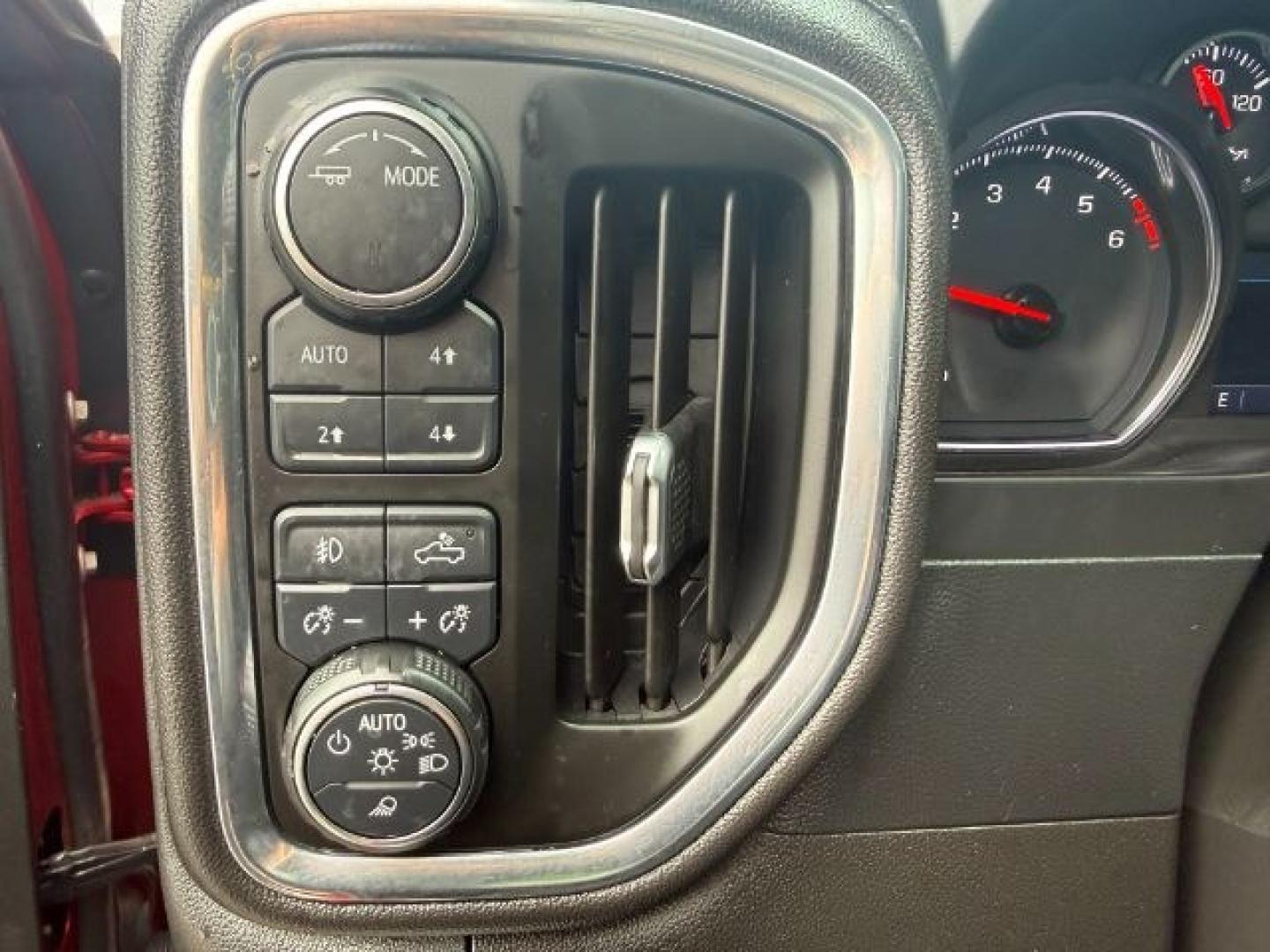 2021 RED /Jet Black Chevrolet Silverado 1500 (1GCUYEEDXMZ) with an EcoTec3 53L V-8 gasoline direct injection engine, Automatic transmission, located at 1175 N Woodruff Ave, Idaho Falls, ID, 83401, 43.506901, -111.999657 - Photo#51