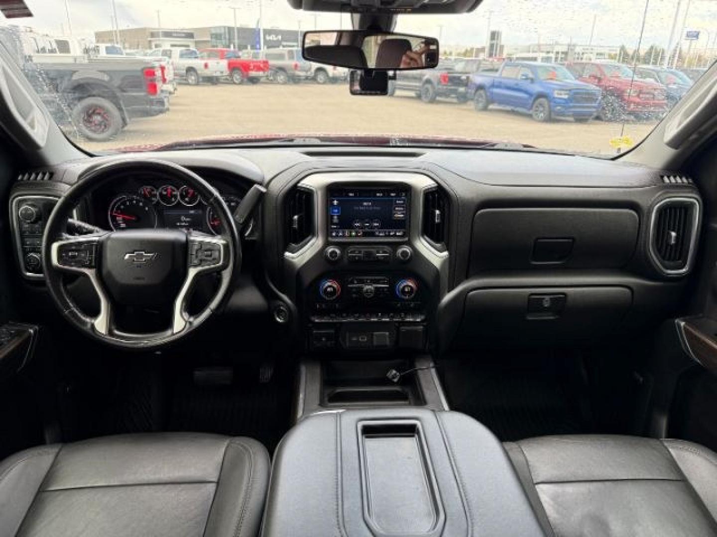 2021 RED /Jet Black Chevrolet Silverado 1500 (1GCUYEEDXMZ) with an EcoTec3 53L V-8 gasoline direct injection engine, Automatic transmission, located at 1175 N Woodruff Ave, Idaho Falls, ID, 83401, 43.506901, -111.999657 - Photo#54